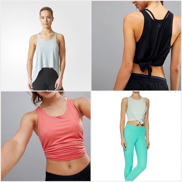 adidas Tops - ✨NWOT Adidas Wanderflow Knot Tank Top✨